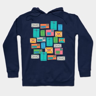 SPECIAL DELIVERY Colourful Love Letters Envelopes Snail Mail - UnBlink Studio by Jackie Tahara Hoodie